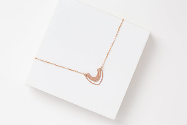 STUDIYO Jewelry Necklace Rose Gold FERRARA Necklace | edgy rose gold necklace