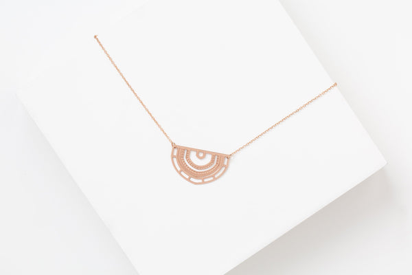 STUDIYO Jewelry Necklace Rose Gold SANTA MARIA Necklace | archway stainless steel necklace