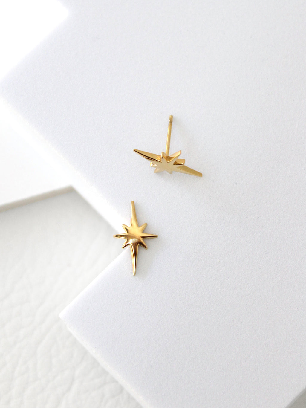 Starburst Studs | minimal steel earring studs -Gold / Single-Gold / Pair-Stainless Steel / Single-Stainless Steel / Pair-Satin Black / Single-Satin Black / Pair -STUDIYO Jewelry 