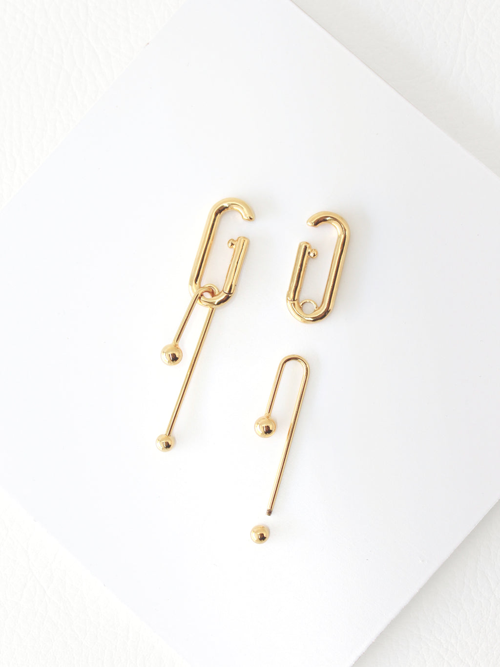 Lobe Lite Cuffs | Piercing-Free Statement Earrings -Mixed Metals / Hinged-Gold / Hinged-Rhodium / Hinged -STUDIYO Jewelry 