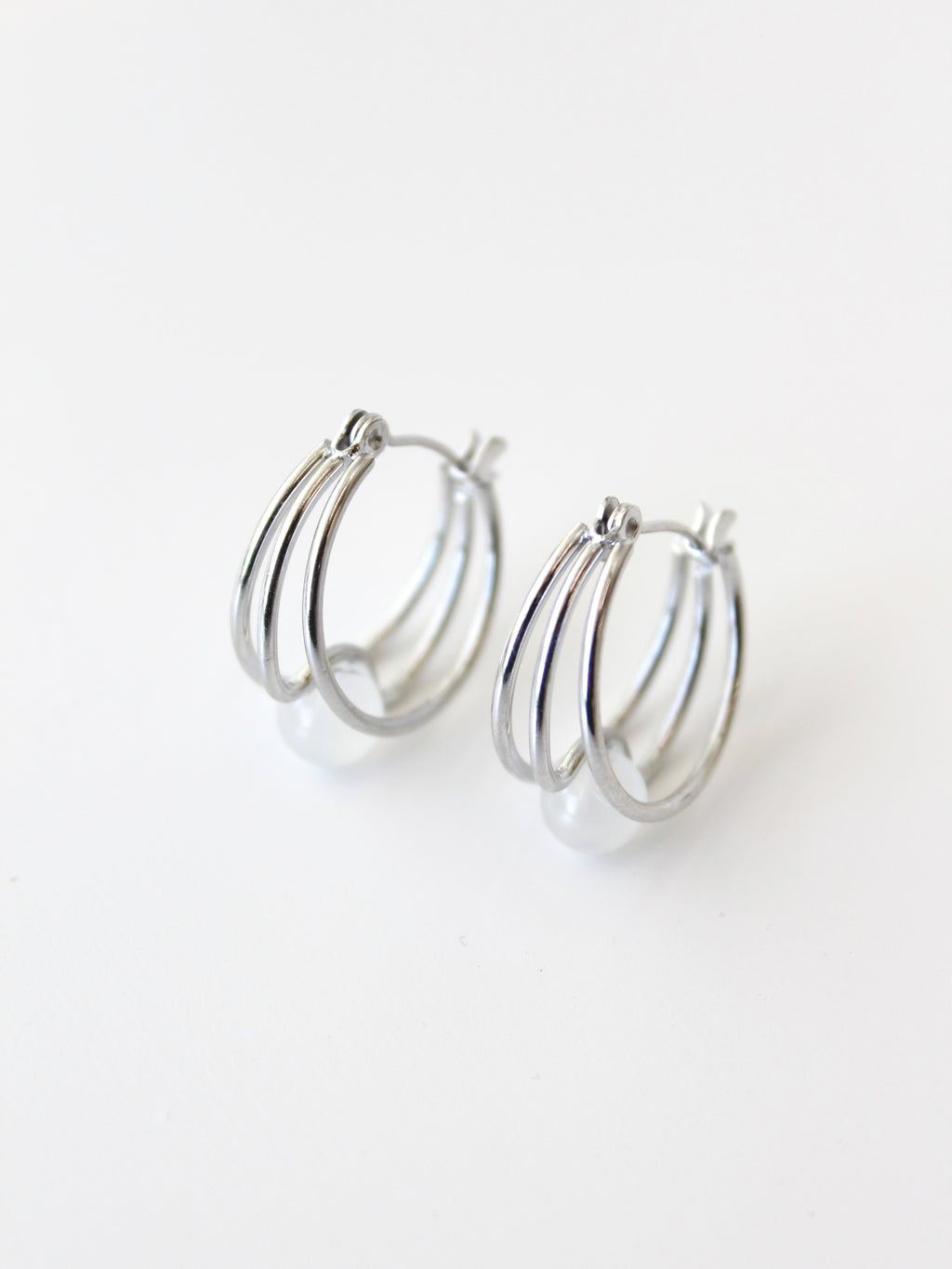 Presa Hoops | mini jade hoop earrings -Gold-Rhodium -STUDIYO Jewelry 