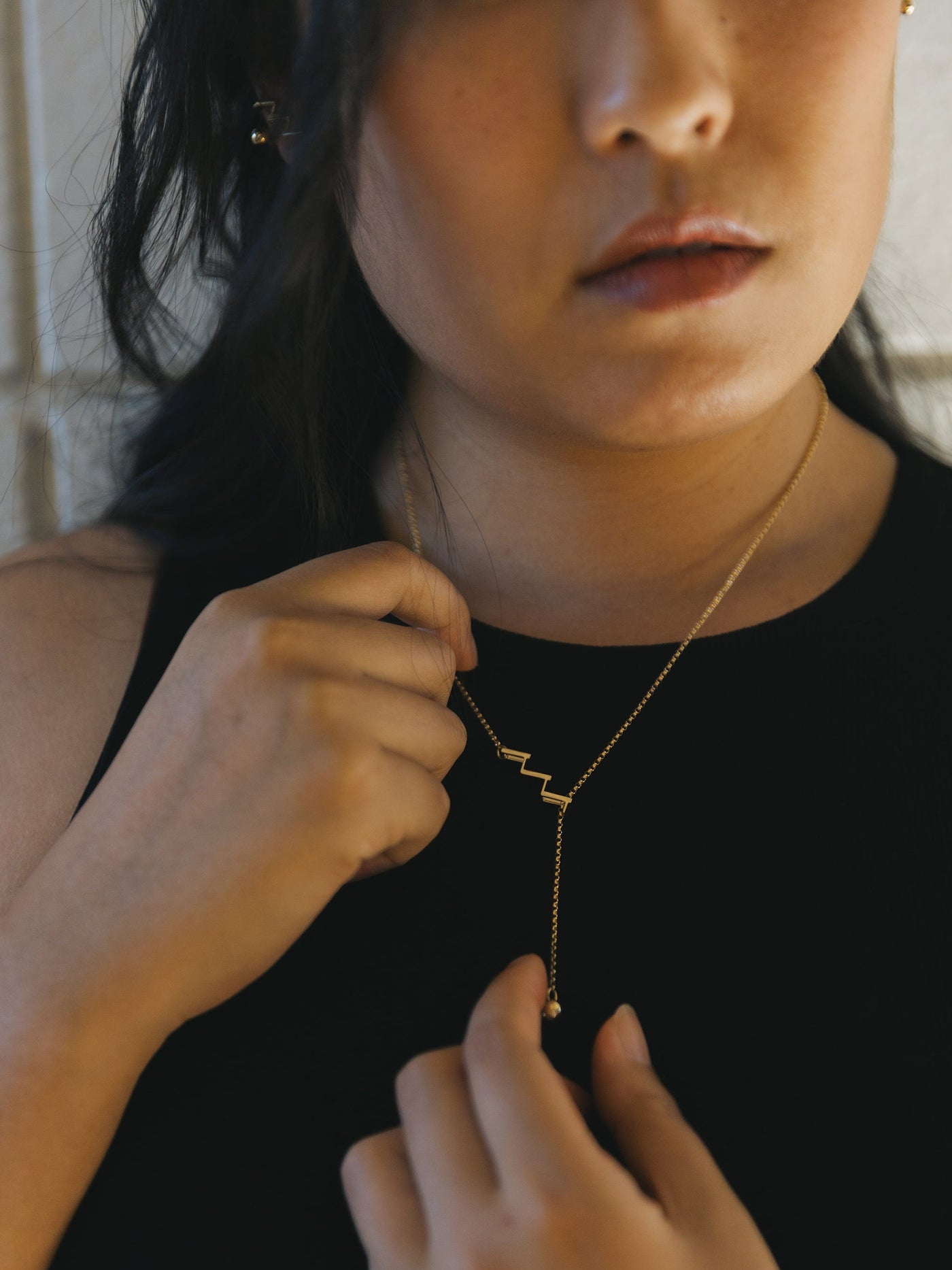 Ascent and Cascade Set | Matching Ear Cuff and Necklace Set -Sterling Silver-Gold Vermeil -STUDIYO Jewelry 