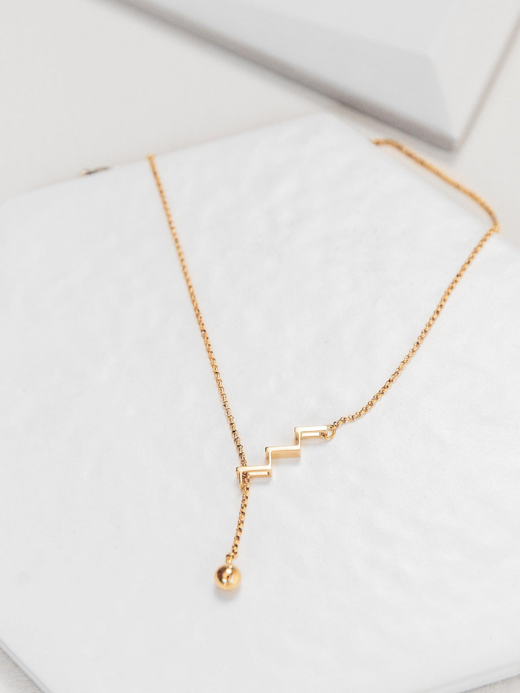 Cascade Lariat | Adjustable Lariat Necklace -Sterling Silver-Gold Vermeil -STUDIYO Jewelry 