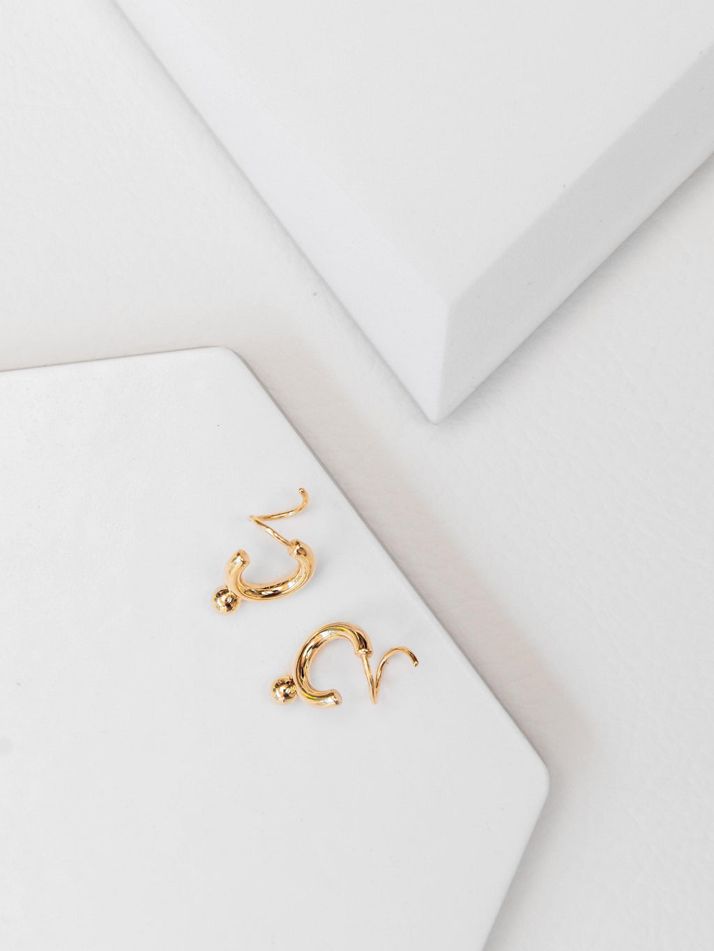 Neutra Fusion Hoops | Illusion Double Hoops -Sterling Silver-Gold Vermeil -STUDIYO Jewelry 