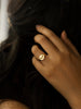 STUDIYO Jewelry Earrings Petite Signet Ring | Dainty Circle Signet Ring