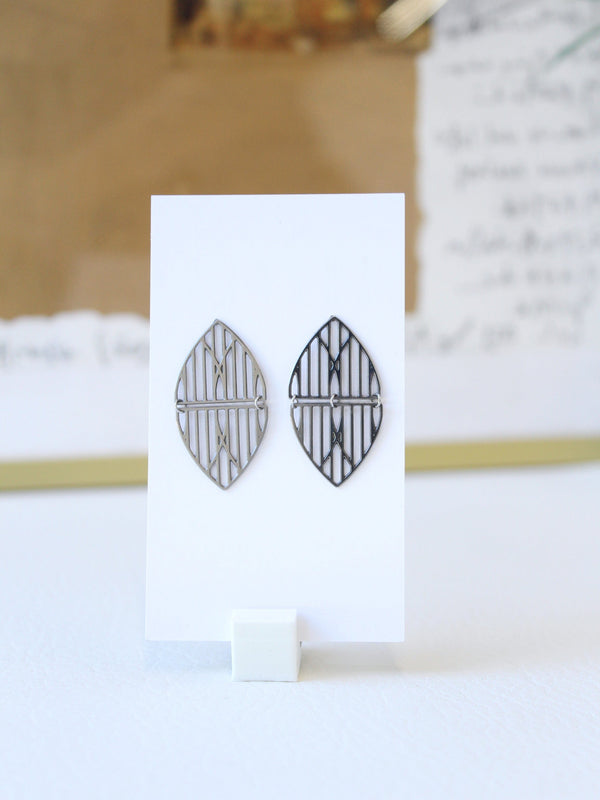 STUDIYO Jewelry Winchester Leaf Studs | stainless steel earrings