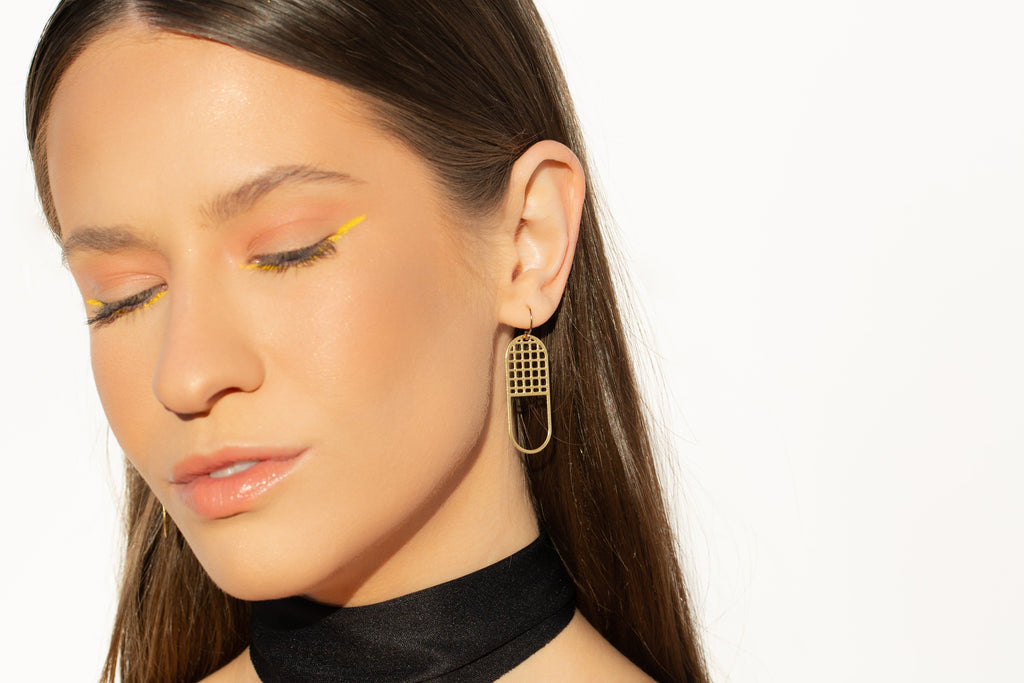 STUDIYO Jewelry Earrings Brass / Gold Filled Ear Wire 50/50 Earrings | mismatched brass earrings