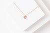 STUDIYO Jewelry Necklace Rose Gold CHARTRES Charm Necklace | dainty rose gold necklace