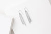 STUDIYO Jewelry Earrings Stainless Steel / Stainless Steel Ear Wire CURLED Earrings | hand bent brass earrings
