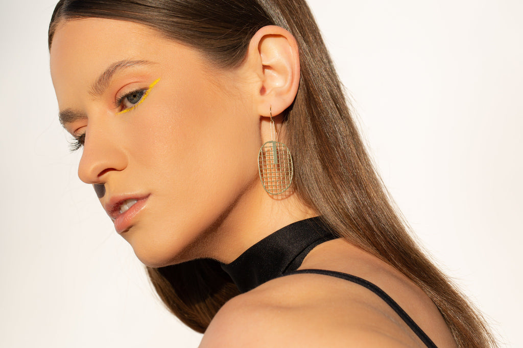 STUDIYO Jewelry Earrings Brass / Gold Filled Ear Wires FAN Earrings | brass statement earrings