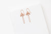 STUDIYO Jewelry Earrings Rose Gold FERRARA Earrings | archway stainless steel earrings