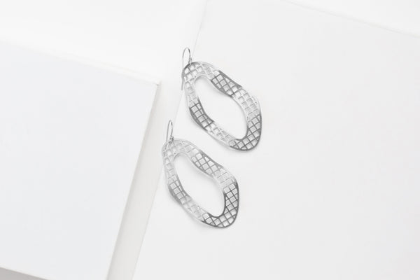 STUDIYO Jewelry Earrings Stainless Steel / Stainless Steel Ear Wires KINETIC Earrings | hand bent brass earrings