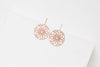 STUDIYO Jewelry Earrings Rose Gold REIMS Earrings | floral stainless steel earrings