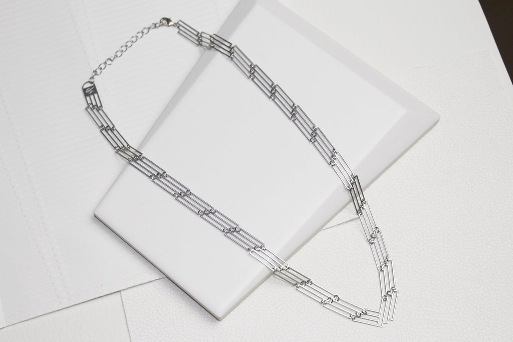 STUDIYO Jewelry Rings Tile Necklace | stainless steel necklace