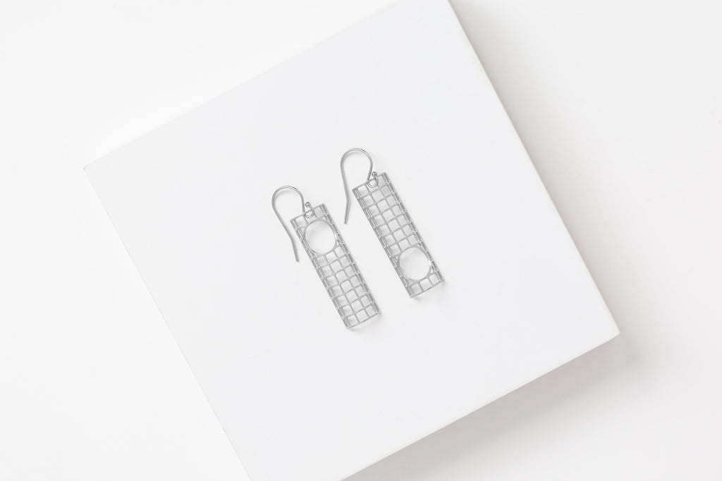 STUDIYO Jewelry Earrings Stainless Steel / Stainless Steel Ear Wires VOID Earrings | 3D geometric earrings